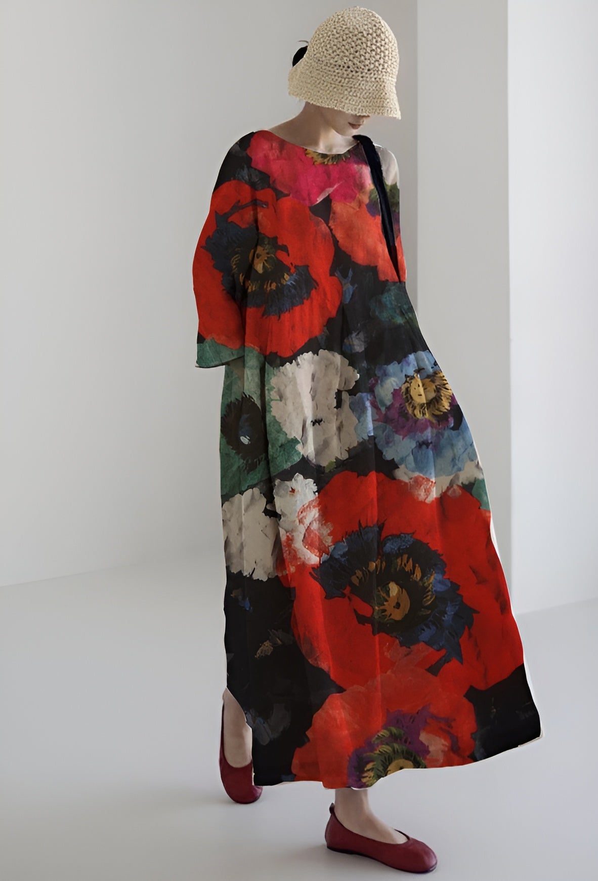 Nina™ | Robe mi-longue artistique