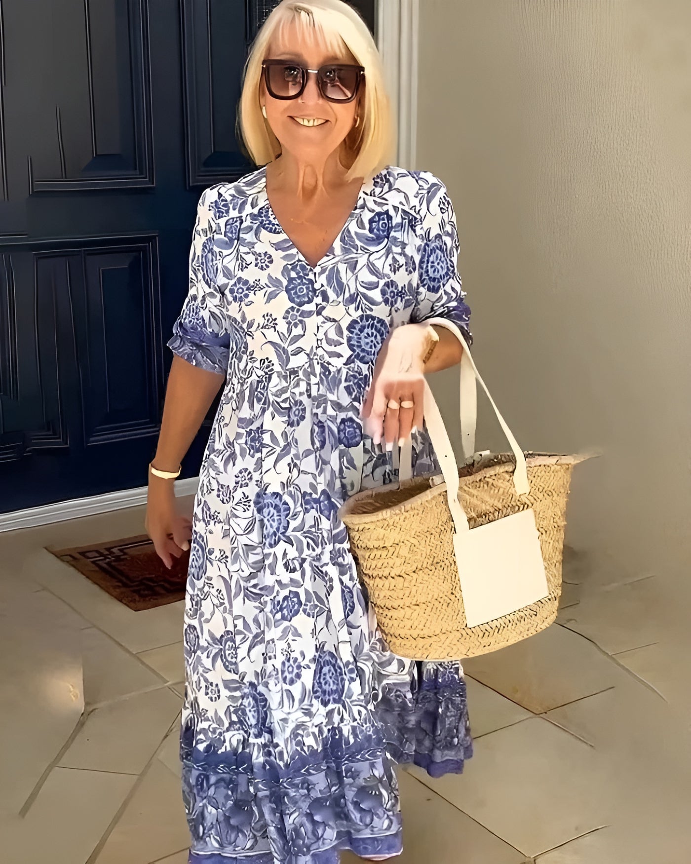 Roxane™ | Robe fleurie élégante et aérienne