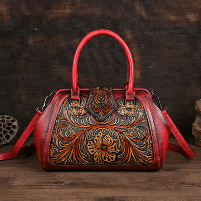 Florence™ | Sac à main avec gravure et motif floral