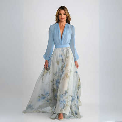 Irène™ | Robe longue élégance florale