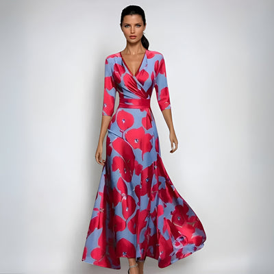 Esmé™ | Robe portefeuille fleurie élégante