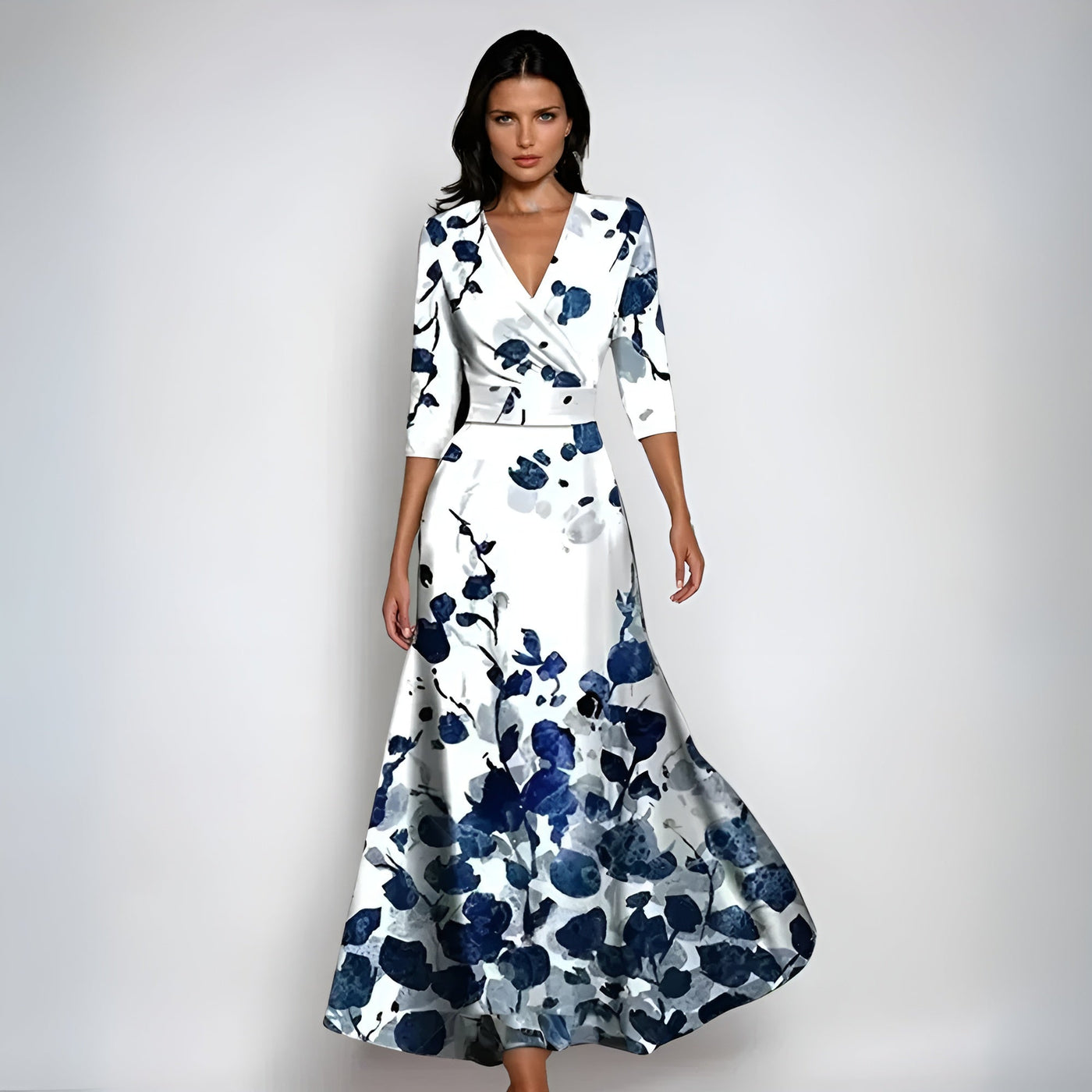 Esmé™ | Robe portefeuille fleurie élégante