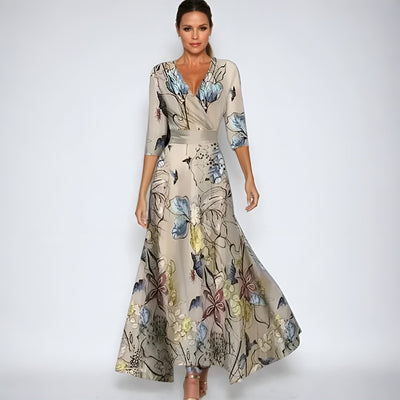 Esmé™ | Robe portefeuille fleurie élégante