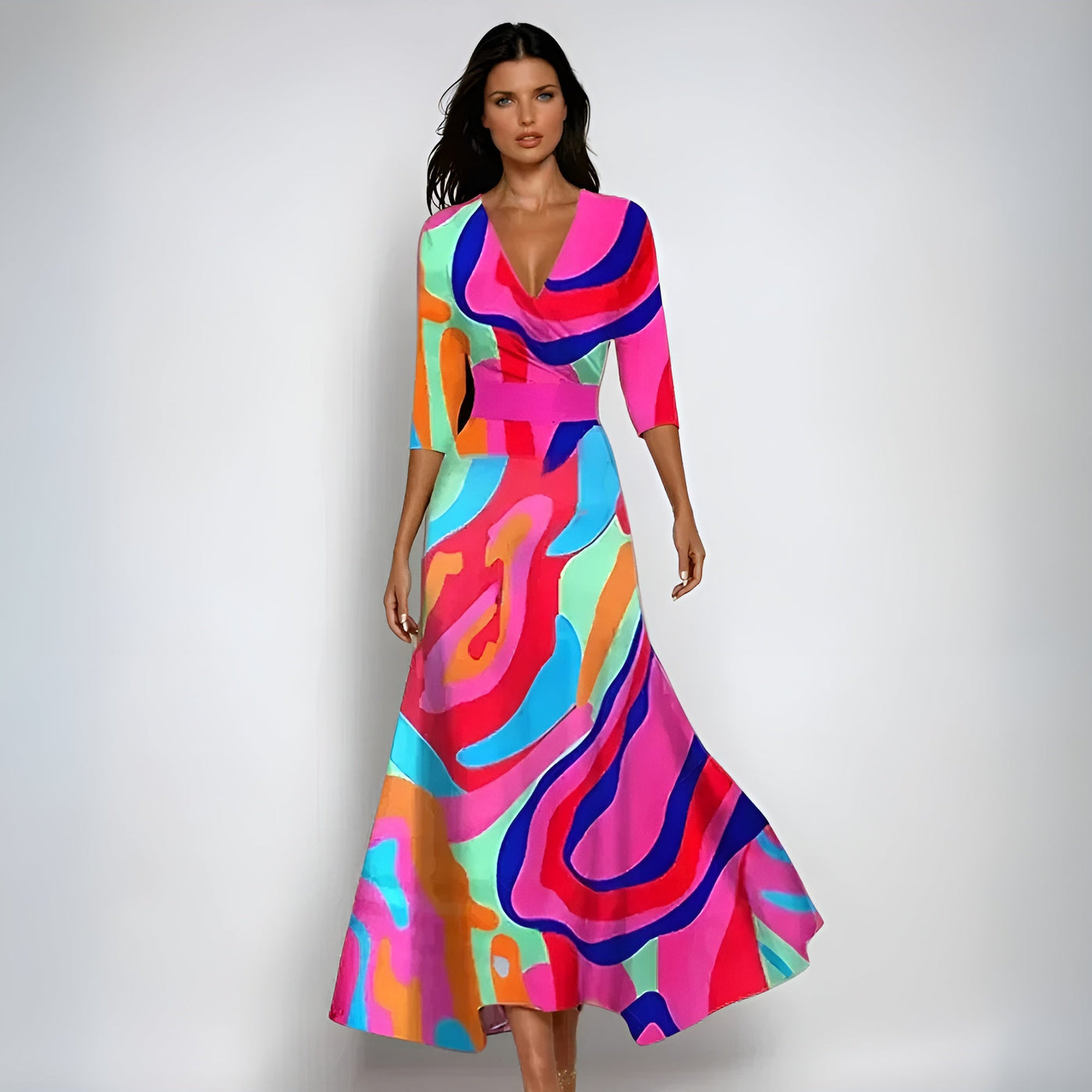 Esmé™ | Robe portefeuille fleurie élégante
