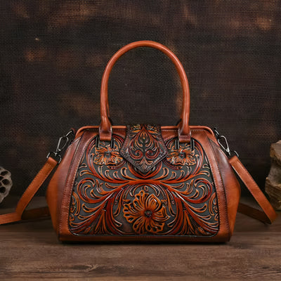 Florence™ | Sac à main avec gravure et motif floral