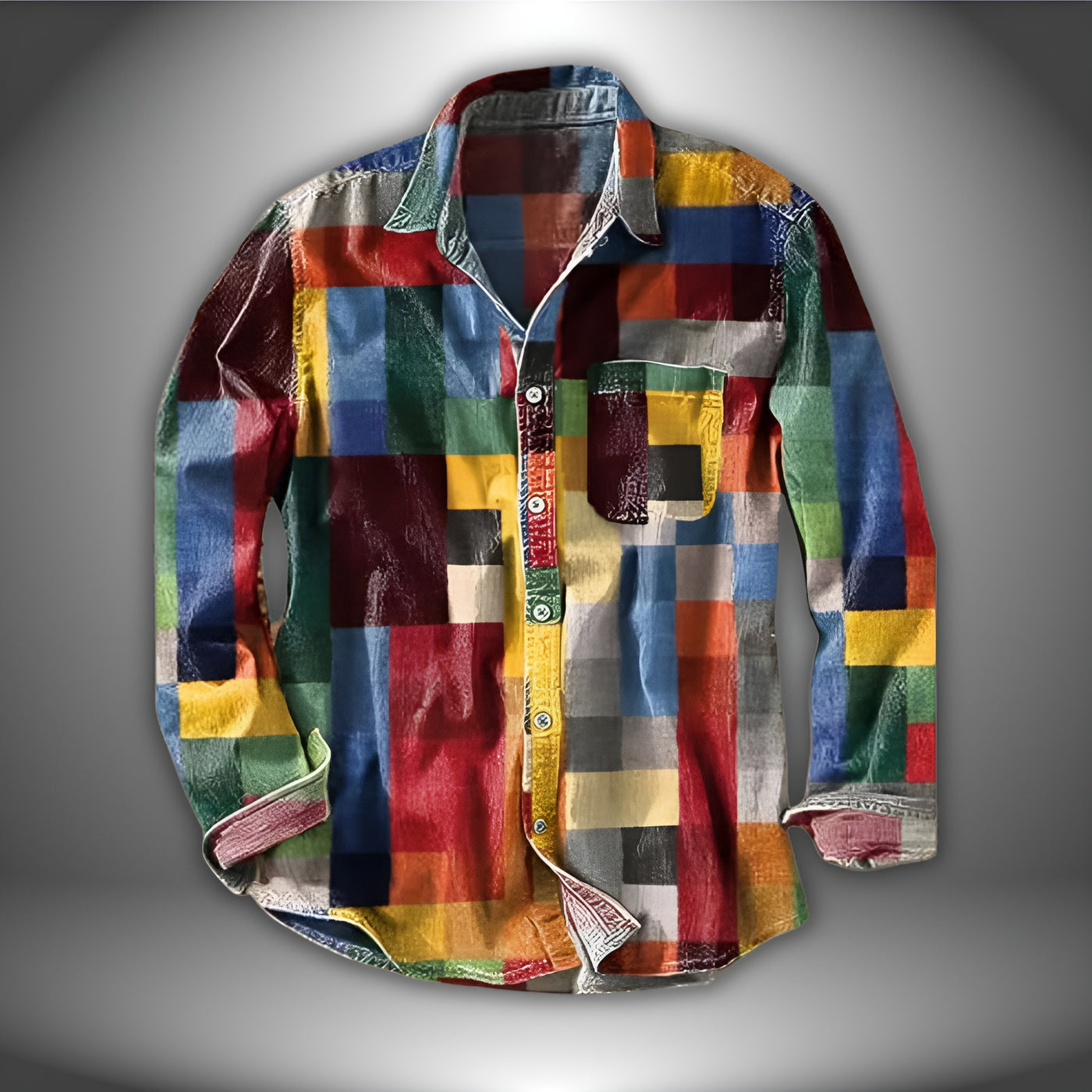 Antoine™ | Chemise arc-en-ciel vintage
