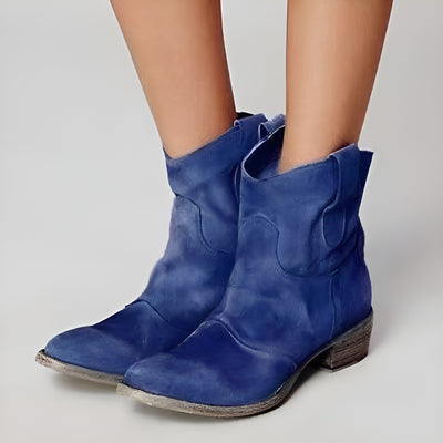 Diane™ | Bottines en daim style western