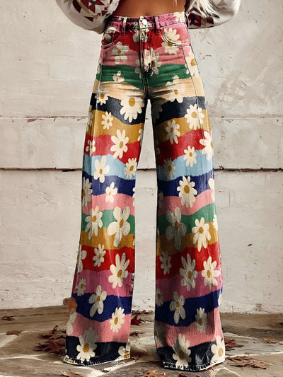 Valérie™ | Pantalon fleuri élégant et confortable