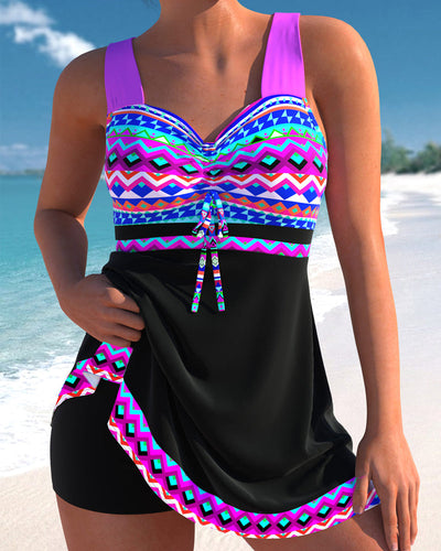 Daphilia™ | Maillot Rayé avec Lacets Réglables