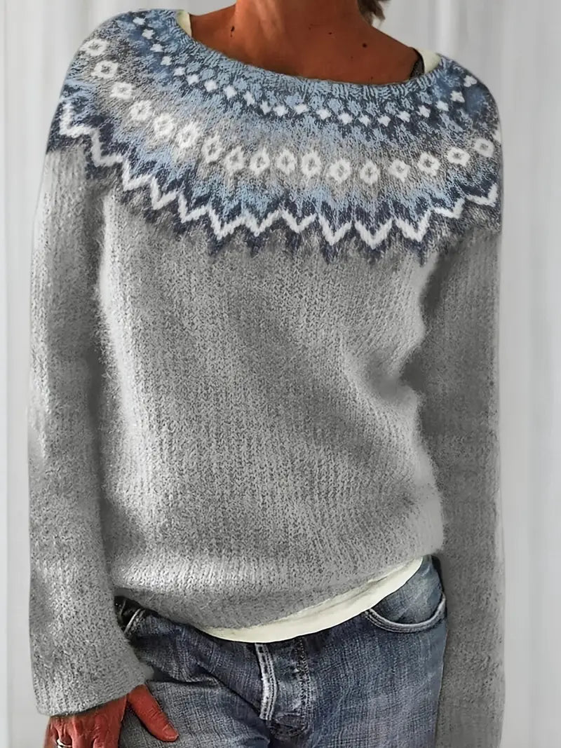 Lina™ | Pull tricoté à blocs de couleurs