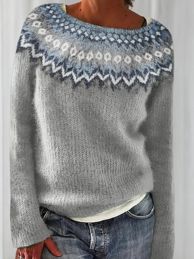 Lina™ | Pull tricoté à blocs de couleurs