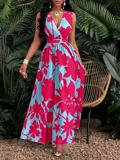 Léonie™ | Robe élégante à fleurs tropicales