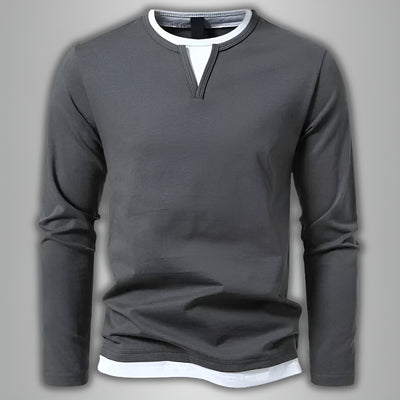 Benjamin™ | T-shirt à manches longues peigné de qualité supérieure