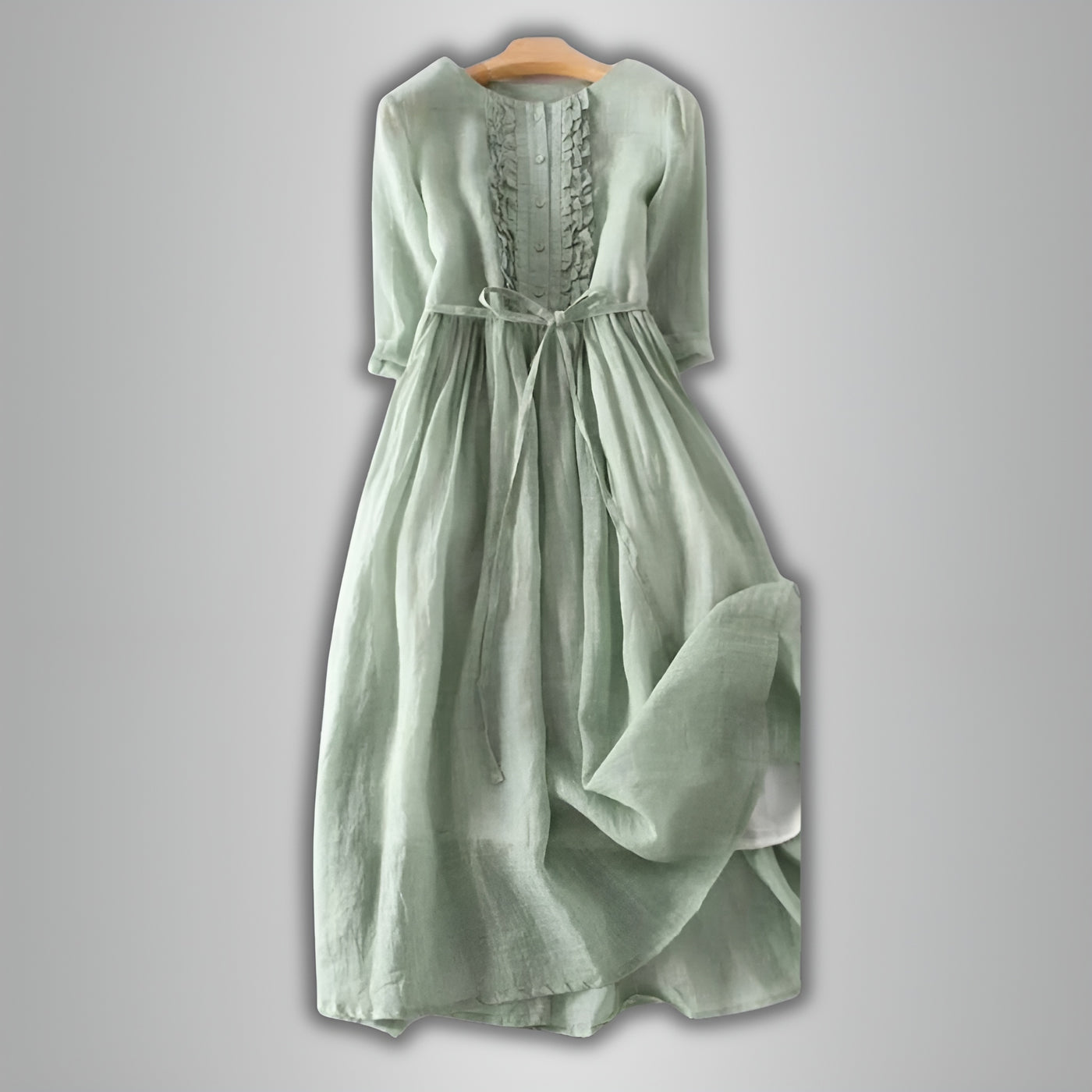 Rose™ | Robe rétro pour femme à col rond et taille lacée