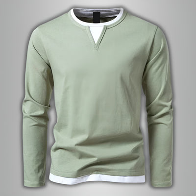 Benjamin™ | T-shirt à manches longues peigné de qualité supérieure