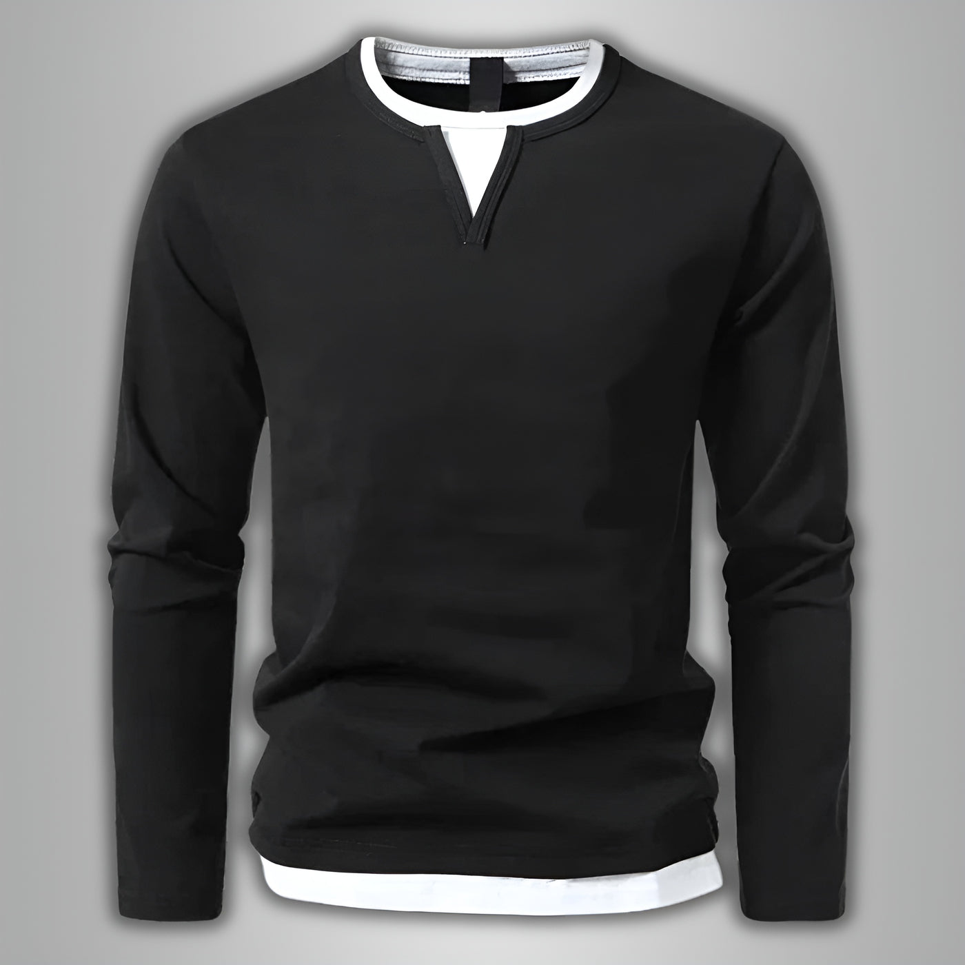 Benjamin™ | T-shirt à manches longues peigné de qualité supérieure