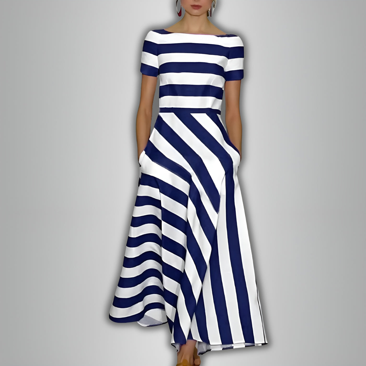 Solianne™ | Robe légère et aérienne à rayures subtiles