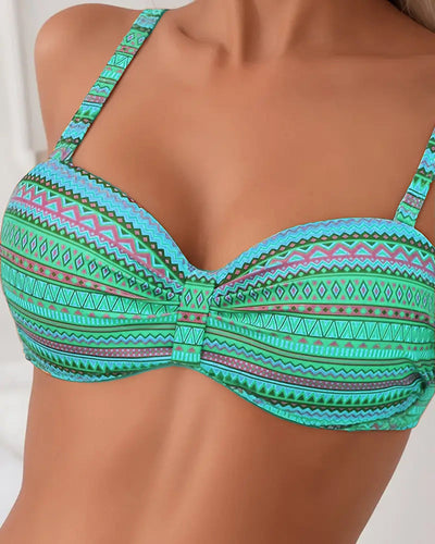Lison™ | Bikini Rayé Élégant