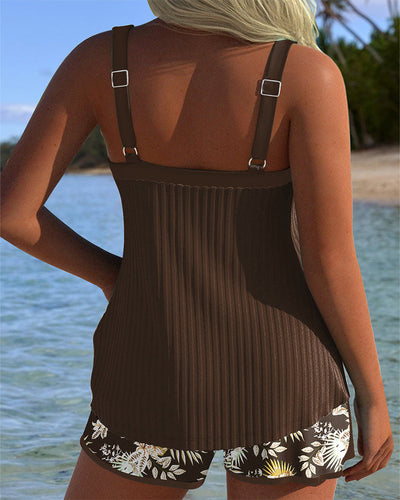 Mireille™ | Tankini Rayé Deux Pièces