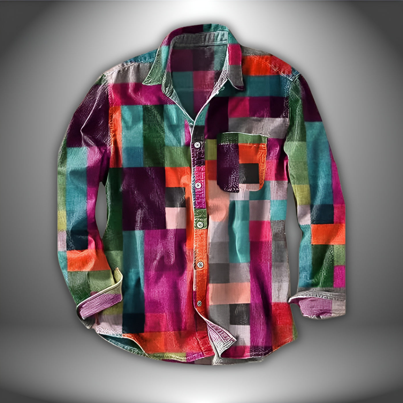 Antoine™ | Chemise arc-en-ciel vintage