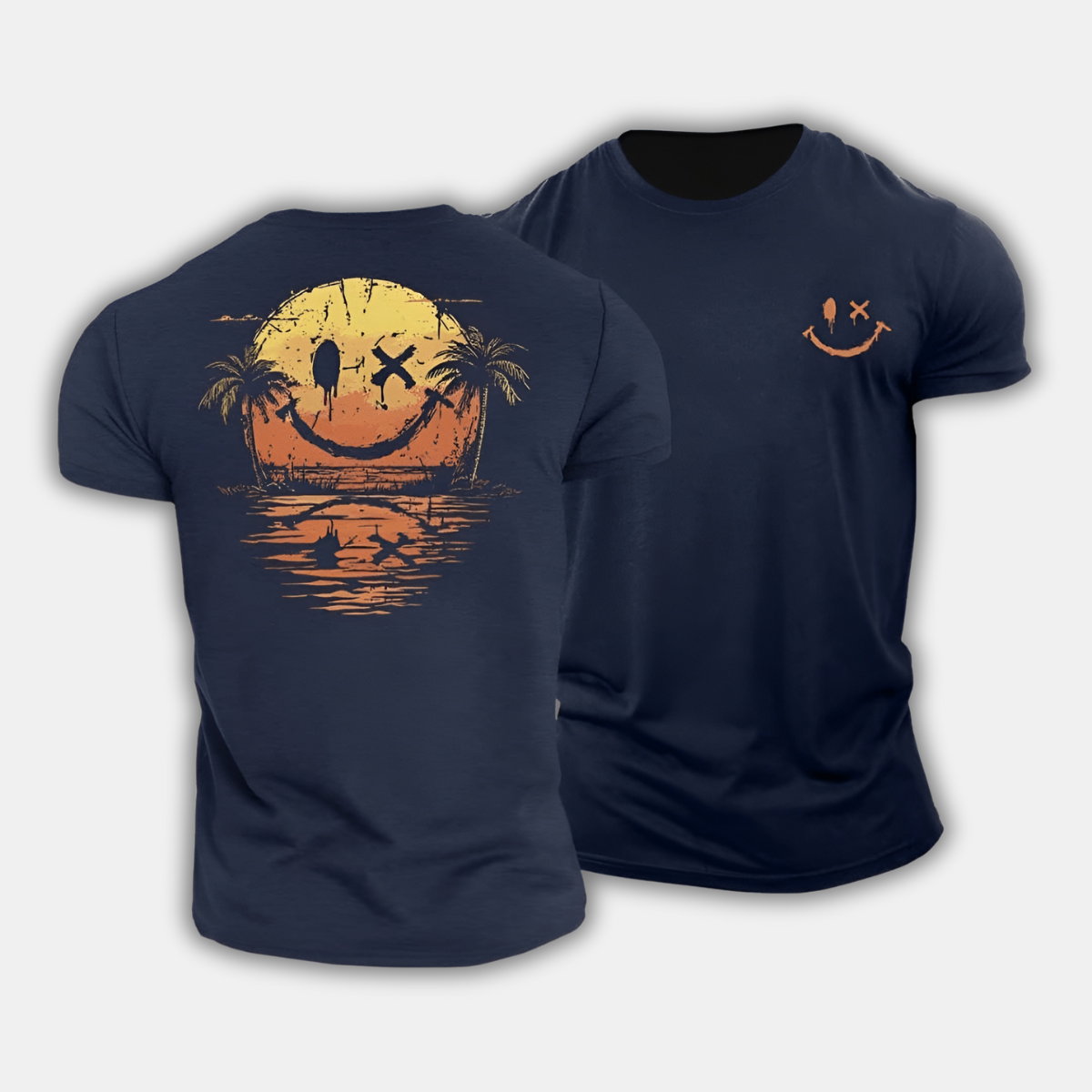 Bruno™ | T-Shirt Smiley Mer d’Été