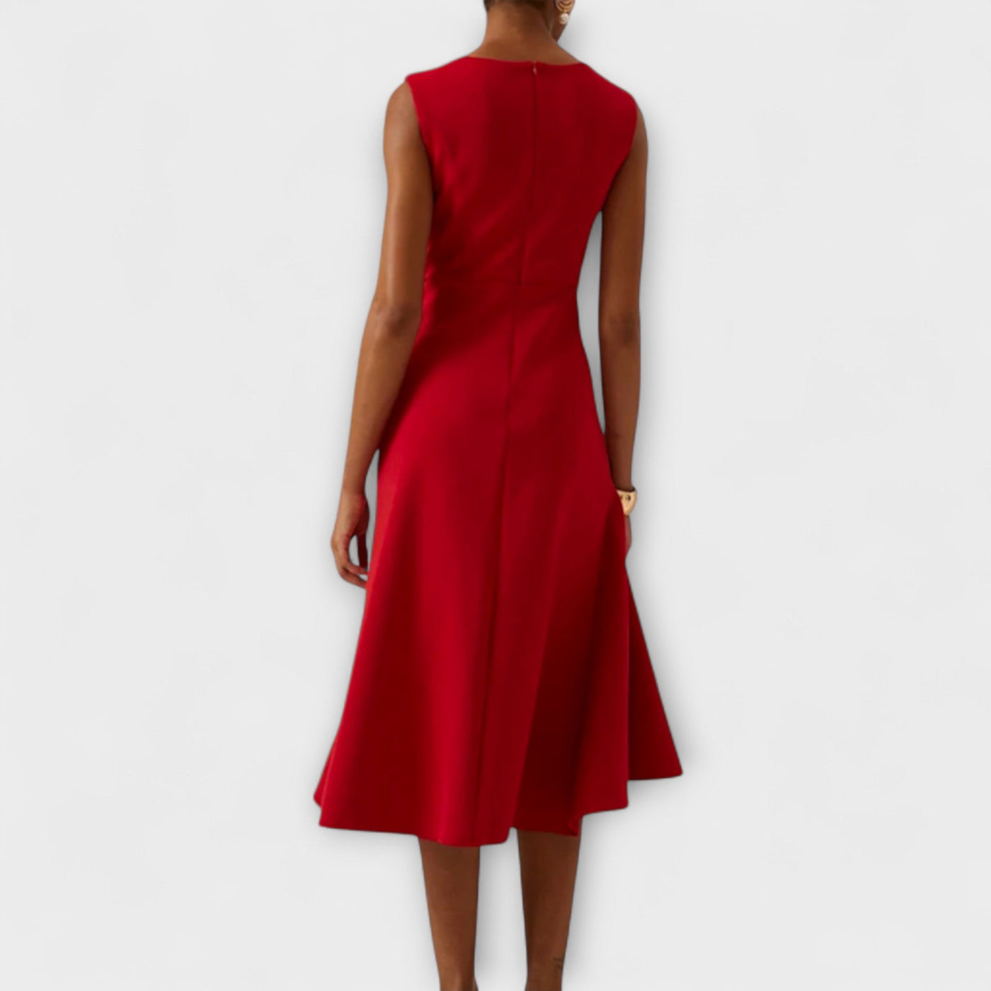 Fantine™ | Robe Midi Drapée Asymétrique
