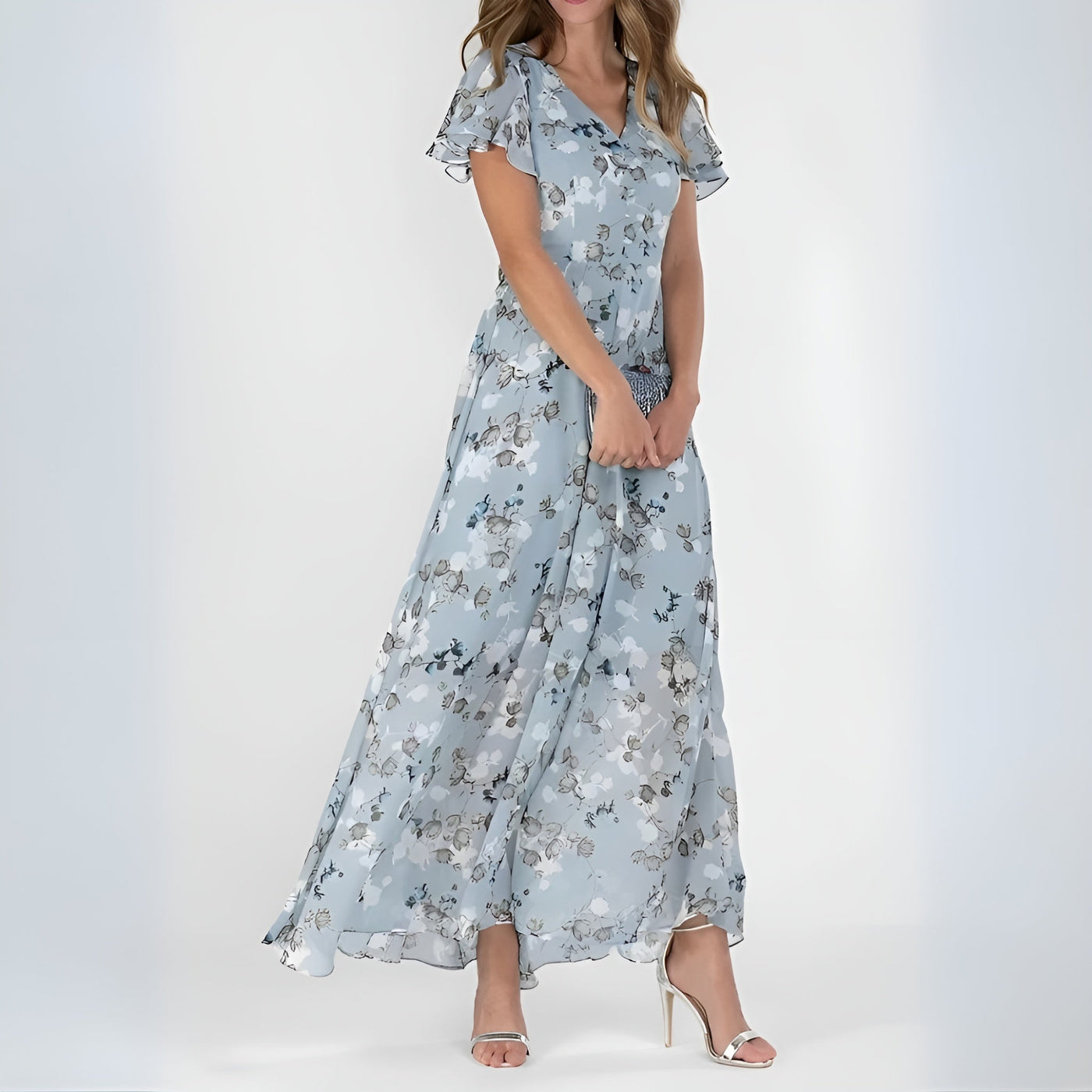 Danielle™ | Robe longue fleurie élégante