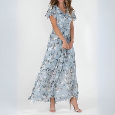 Danielle™ | Robe longue fleurie élégante