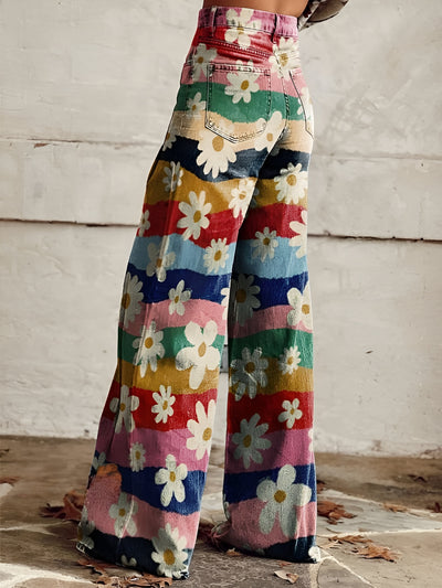 Valérie™ | Pantalon fleuri élégant et confortable