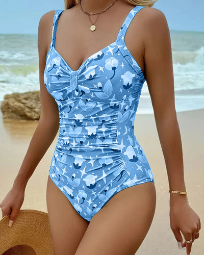 Kaïna™ | Maillot Une-Pièce Imprimé à Bretelles Fines