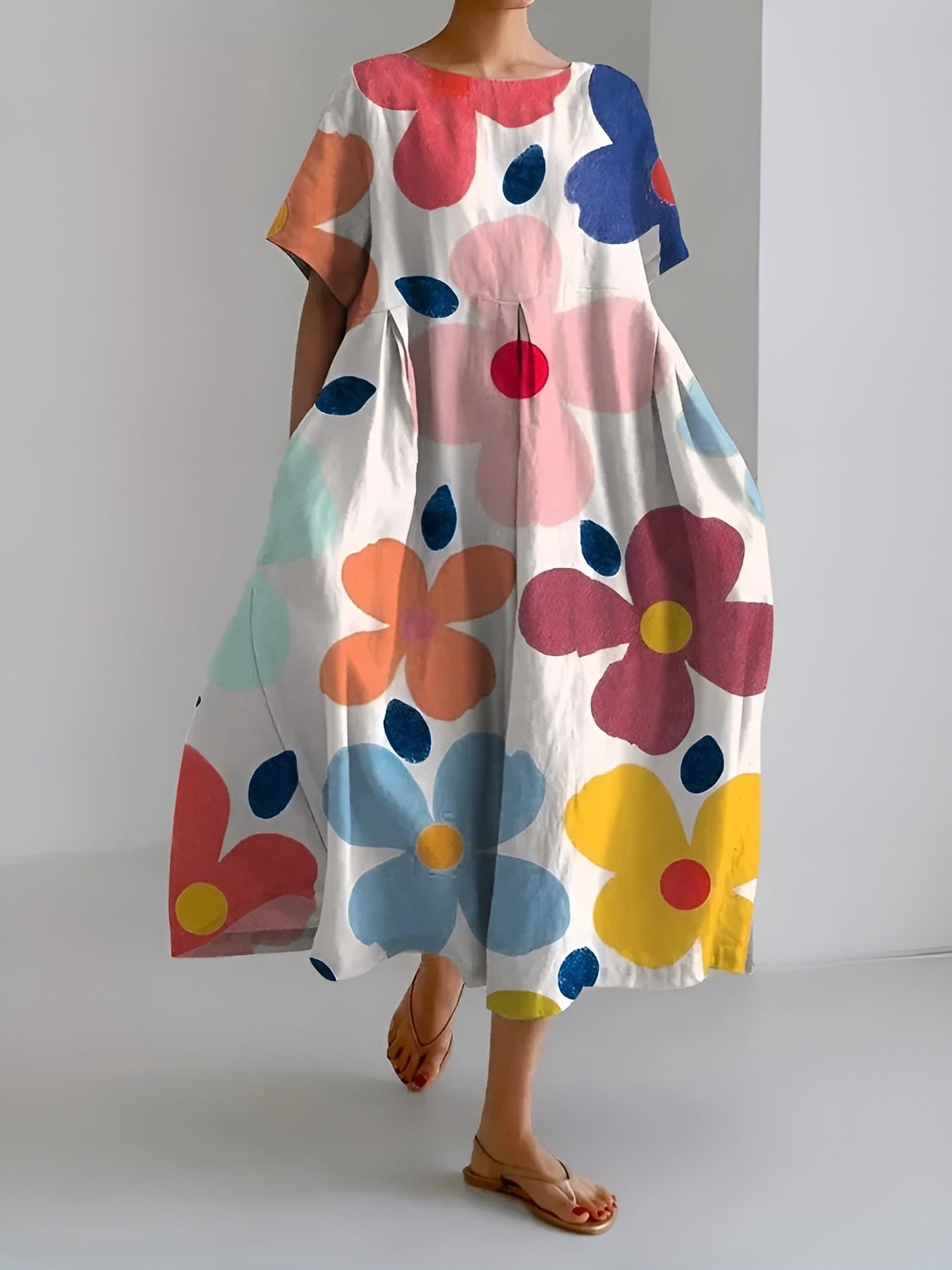 Victoire™ | Robe mi-longue fleurie
