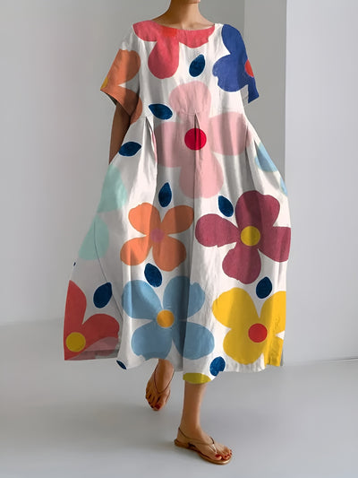 Victoire™ | Robe mi-longue fleurie
