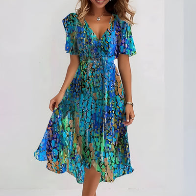 Delphine™ | Robe élégante à manches courtes
