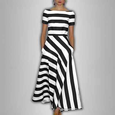 Solianne™ | Robe légère et aérienne à rayures subtiles
