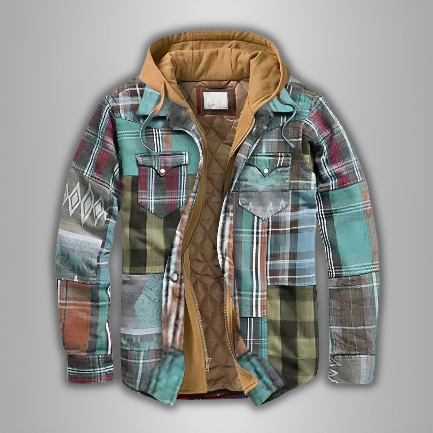 Didier™ | Veste patchwork à carreaux