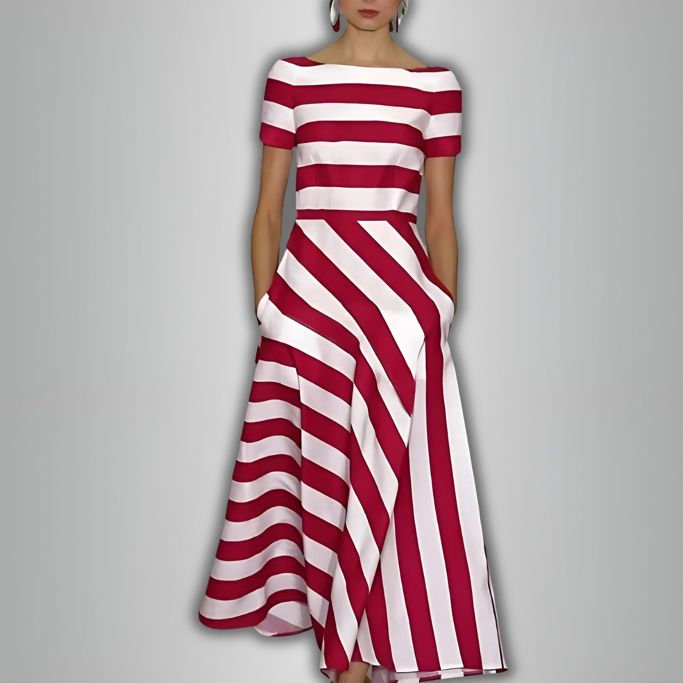 Solianne™ | Robe légère et aérienne à rayures subtiles