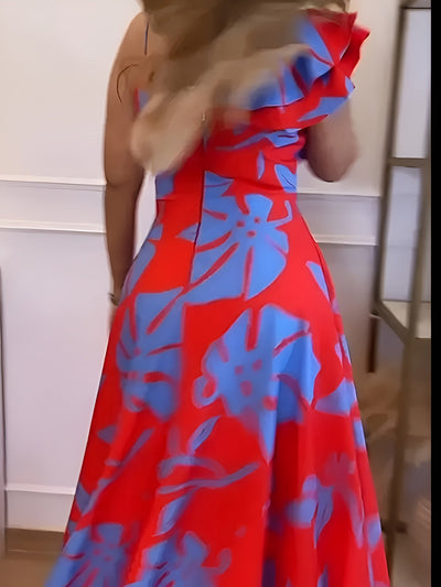 Justine™ Robe longue à fleurs tropicales