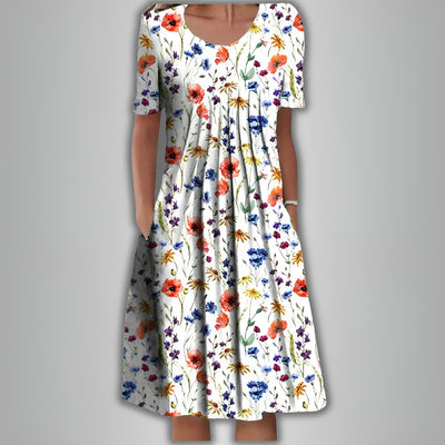 Livia™ | Robe fleurie élégante et décontractée avec poches