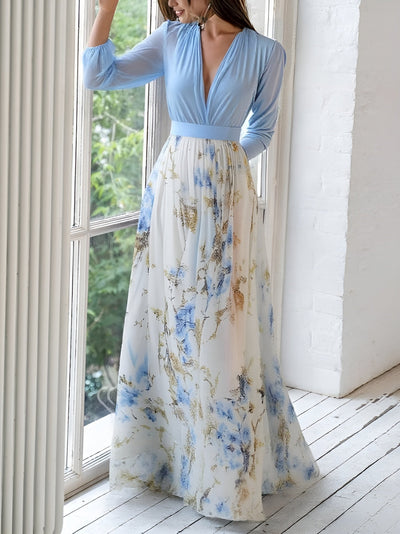 Irène™ | Robe longue élégance florale