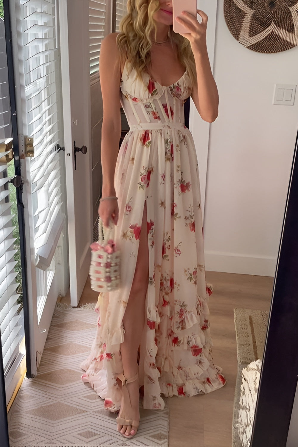 Jacqueline™ | Robe longue fleurie