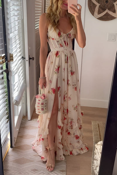 Jacqueline™ | Robe longue fleurie