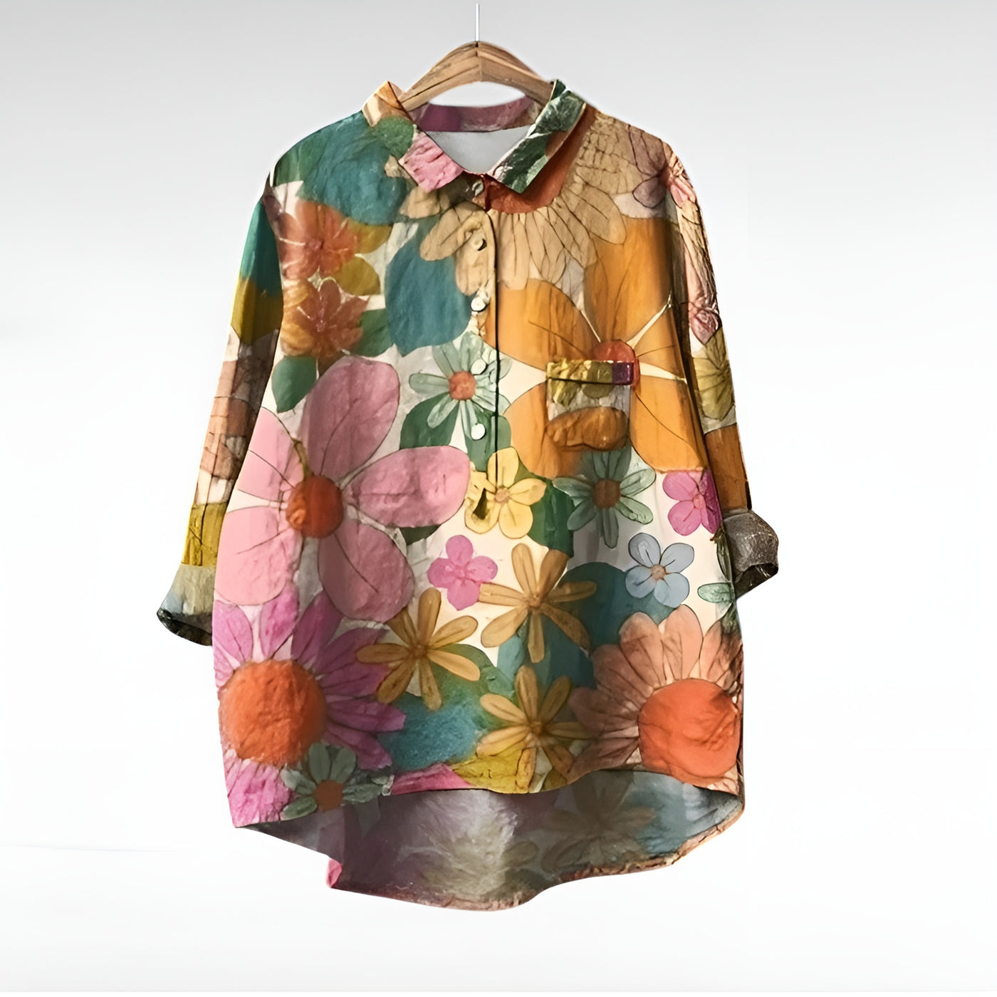 Nelya™ | Blouses Classiques à Fleurs