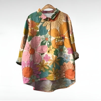 Nelya™ | Blouses Classiques à Fleurs