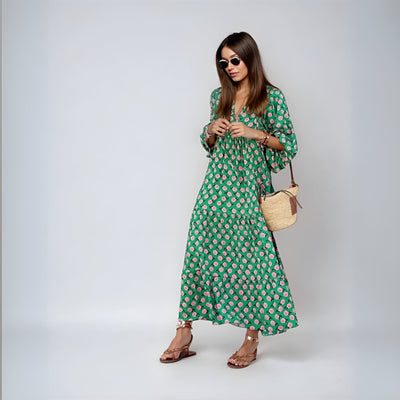 Estelle™ | Robe longue bohème en coton