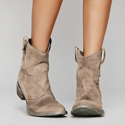 Diane™ | Bottines en daim style western