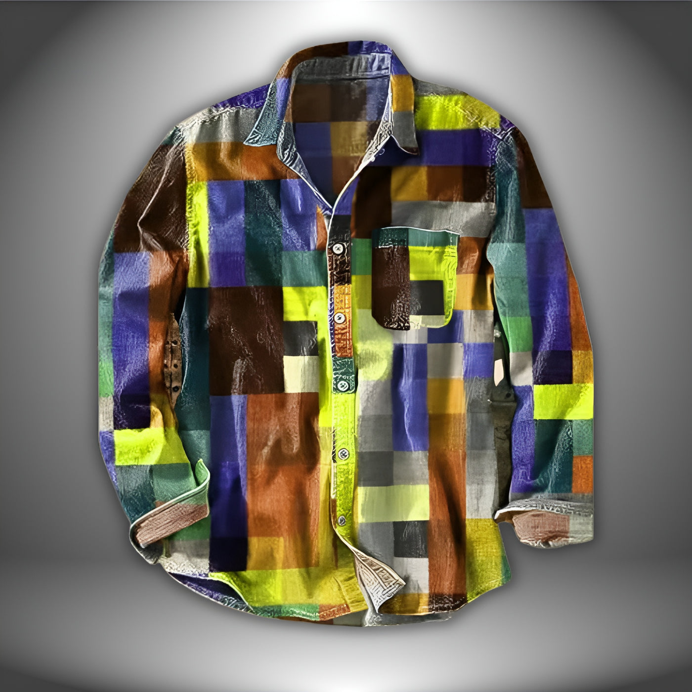 Antoine™ | Chemise arc-en-ciel vintage