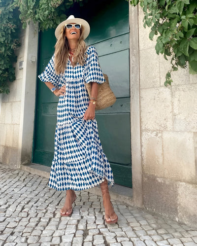 Estelle™ | Robe longue bohème en coton