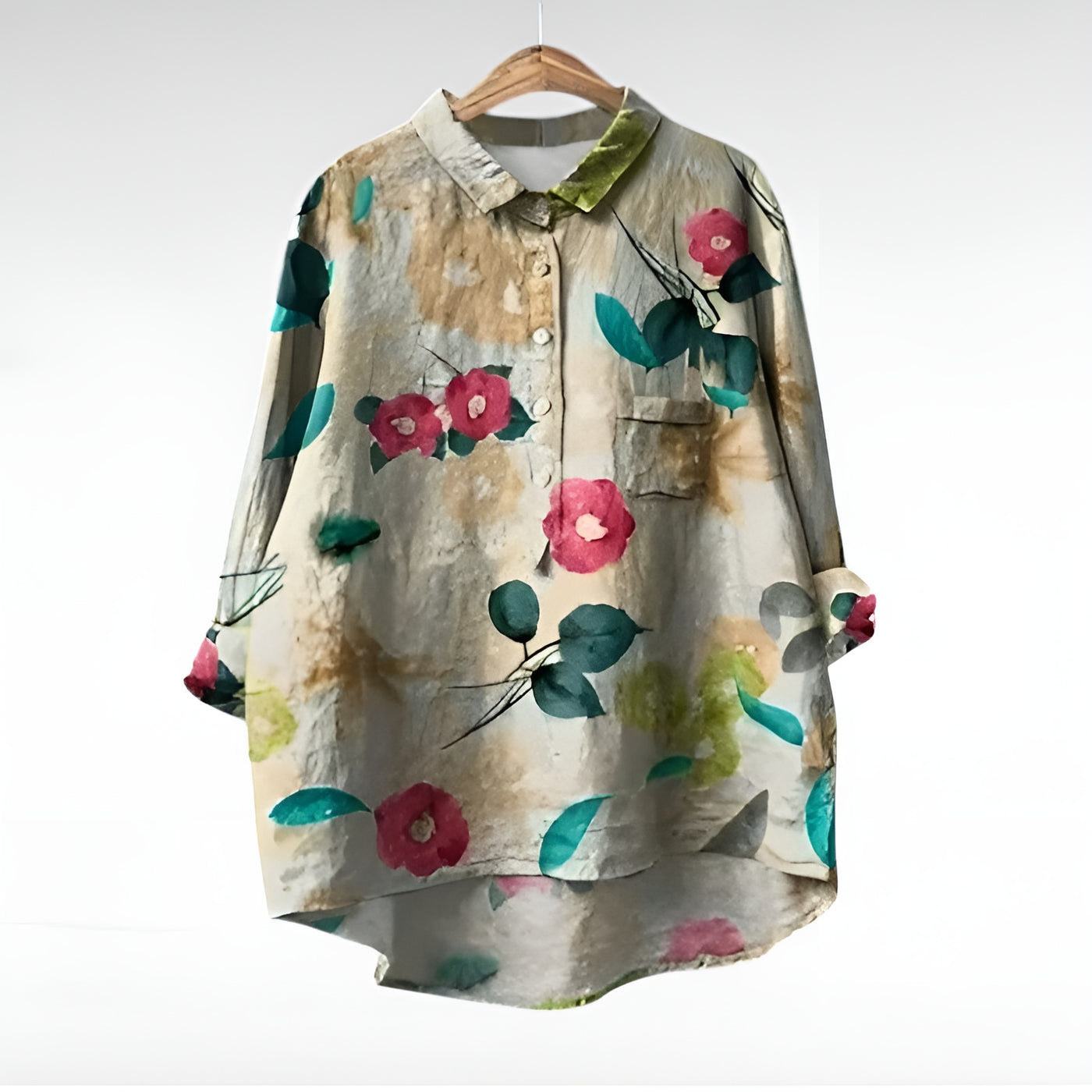 Nelya™ | Blouses Classiques à Fleurs
