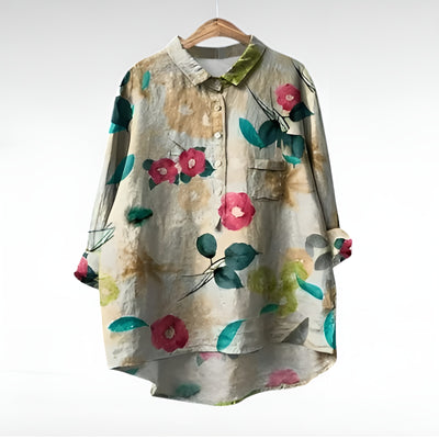 Nelya™ | Blouses Classiques à Fleurs