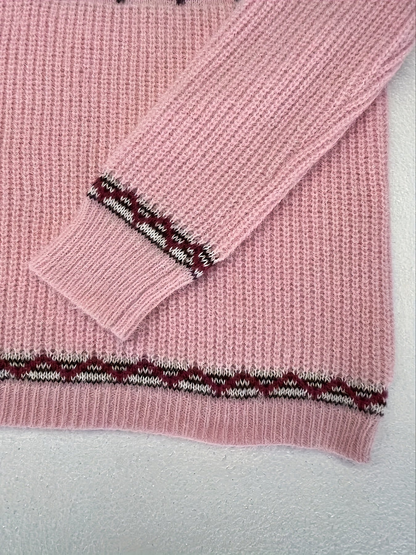 Elvira™ | Élégant pull jacquard d'inspiration vintage